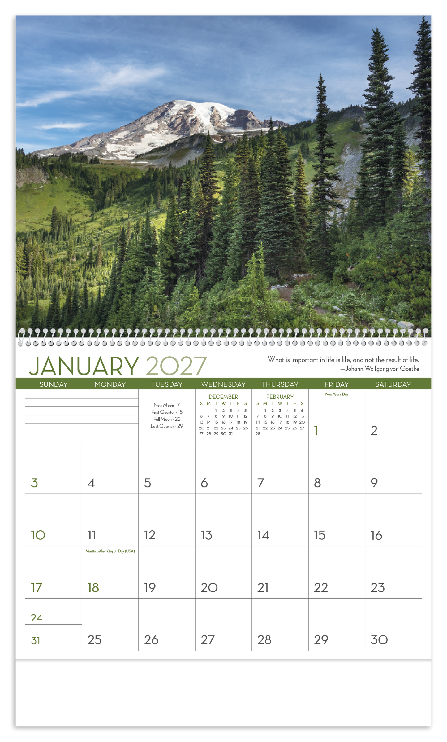 Scenic Inspirations Calendar