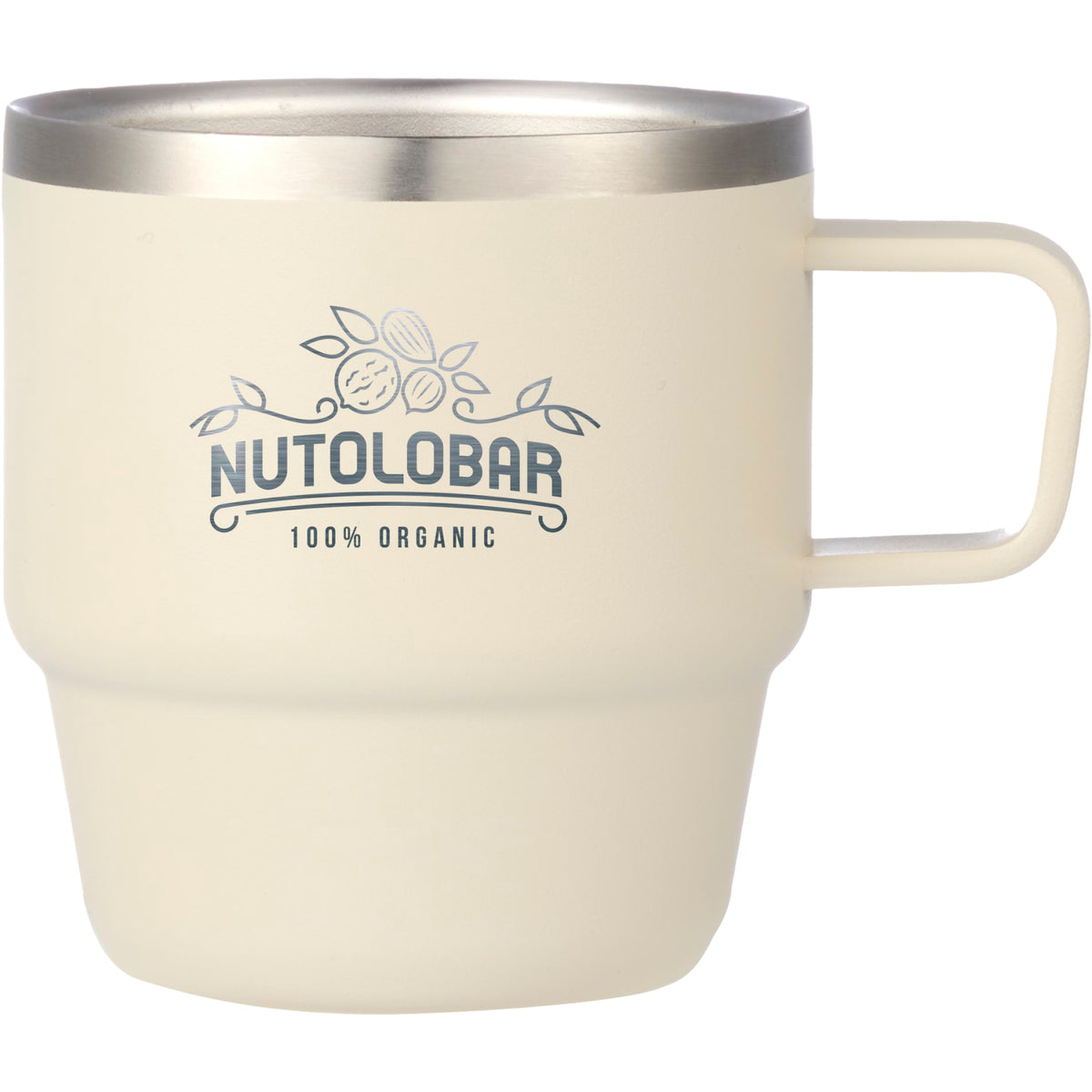 Custom logo Doppio Stackable Recycled Mug Set 6oz