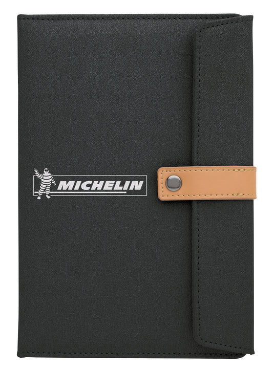 Two-Tone Journal with Leather Closure