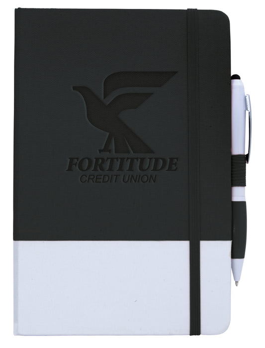 Custom logo PrevaGuard® Notebook with Ion Stylus Pen