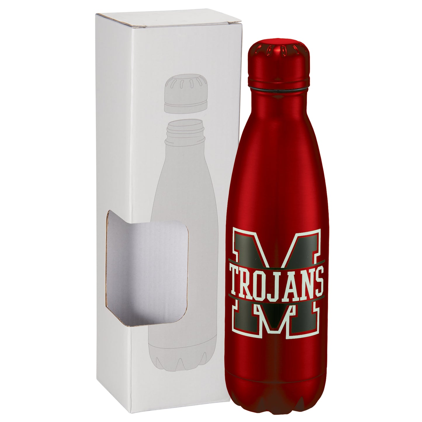 Custom logo Copper Vacuum Insulated Bottle 17oz w/ Window Box