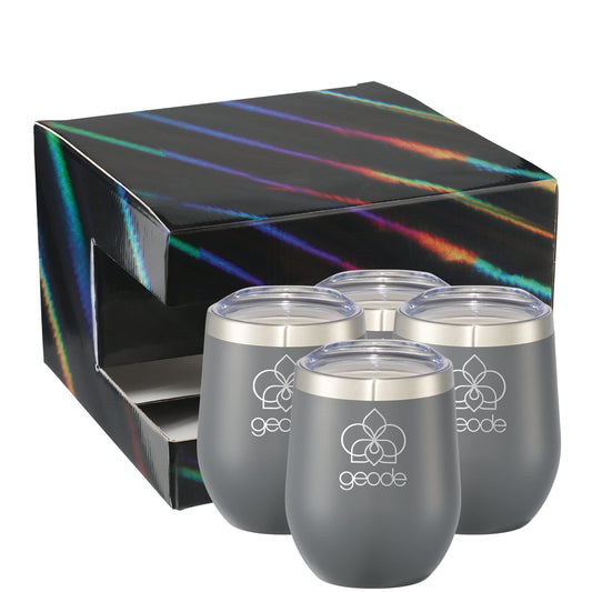 Custom logo Corzo Cup 12oz 4 in 1 Gift Set
