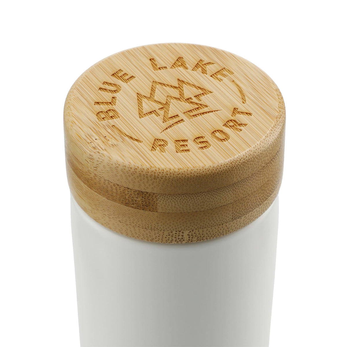 Custom logo Arlo Ceramic Tumbler with Bamboo lid 11oz