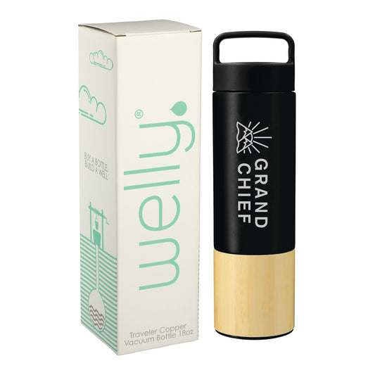 Custom logo Welly® Traveler Copper Vacuum Bottle 18oz w/ GB