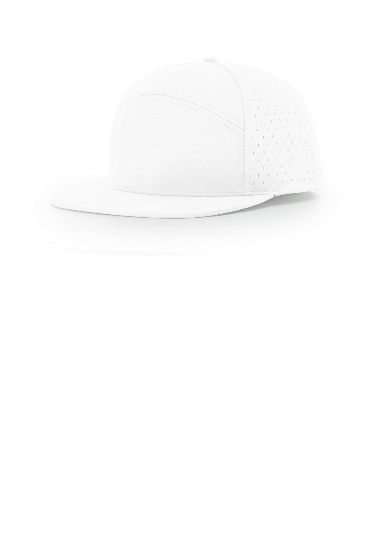 Custom logo Richardson Cannon 7-Panel Flatbill 169 in White