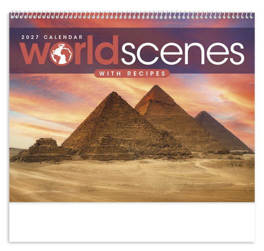Custom logo World Scenes with Recipe Calendar