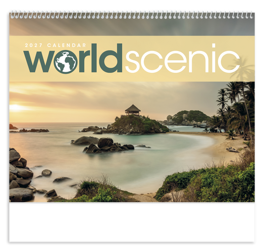 Custom logo World Scenic Calendar