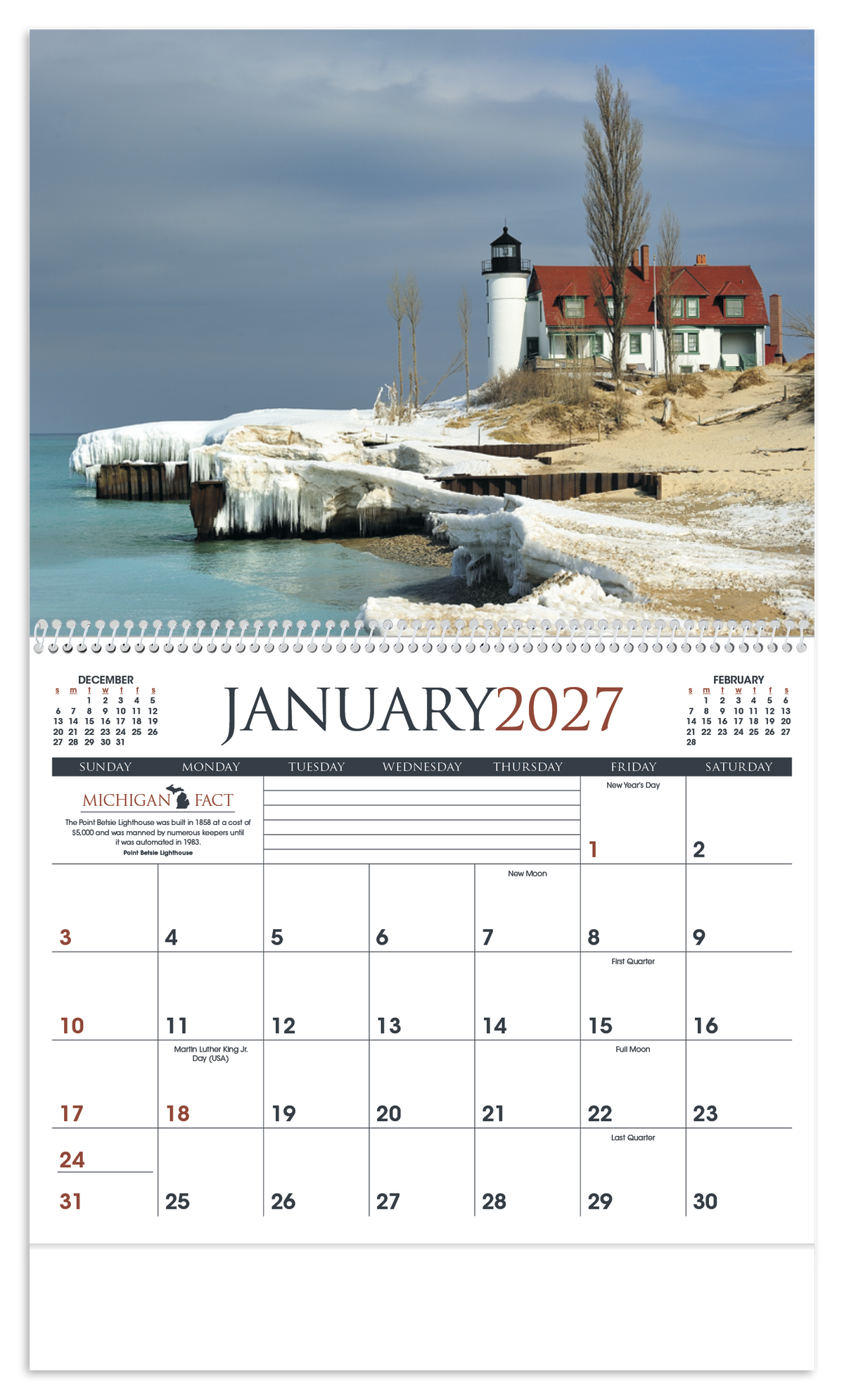 Custom logo Michigan Calendar