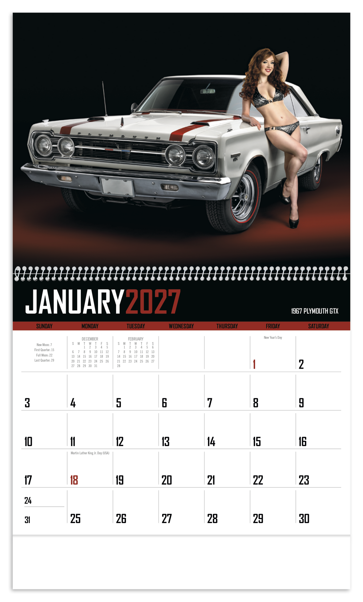 Custom logo American Muscle Calendar