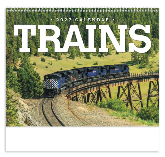Custom logo Trains Calendar