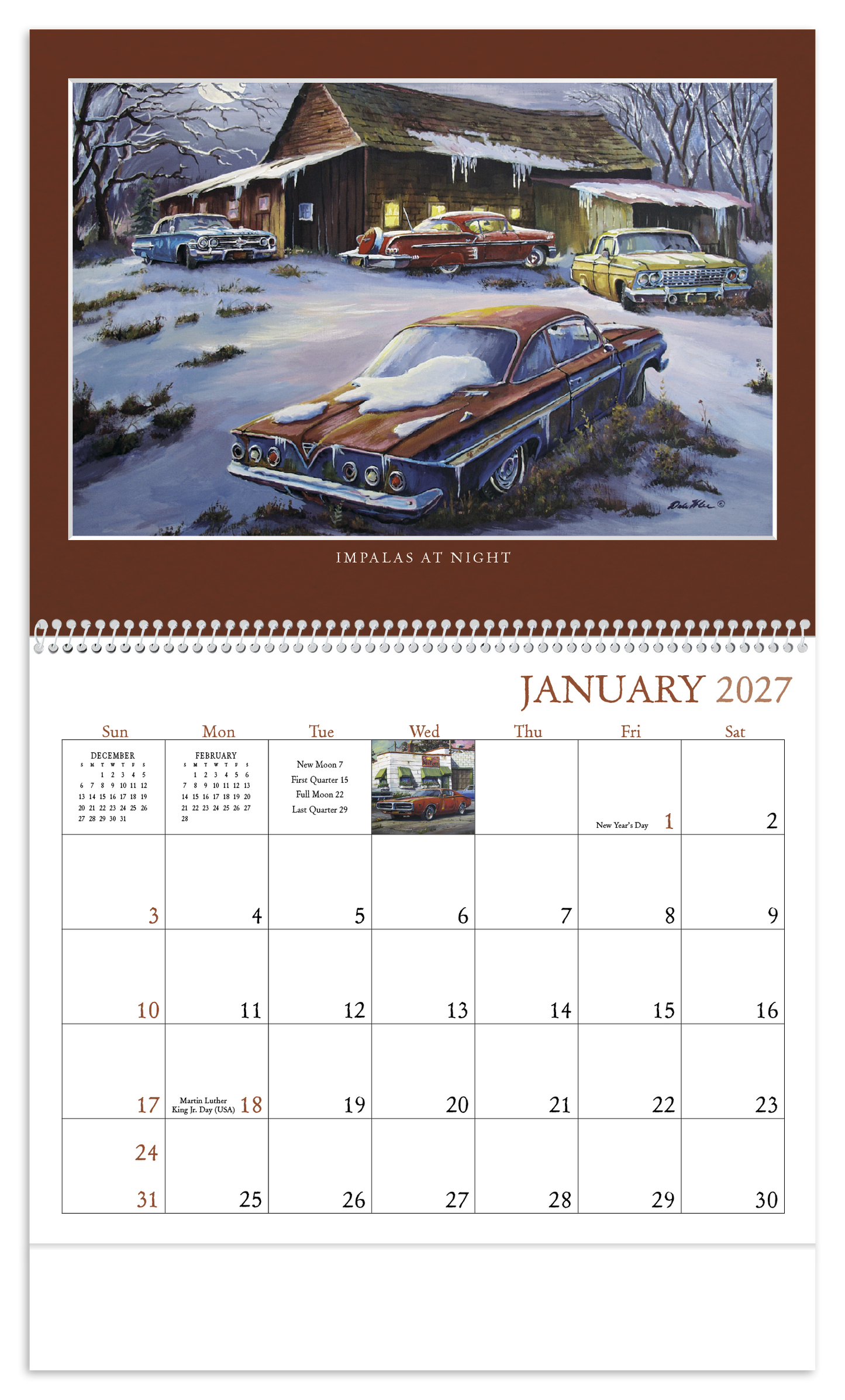 Junkyard Classics by Dale Klee Calendar