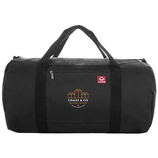 Custom logo Wolverine 22" Center Zip Duffle