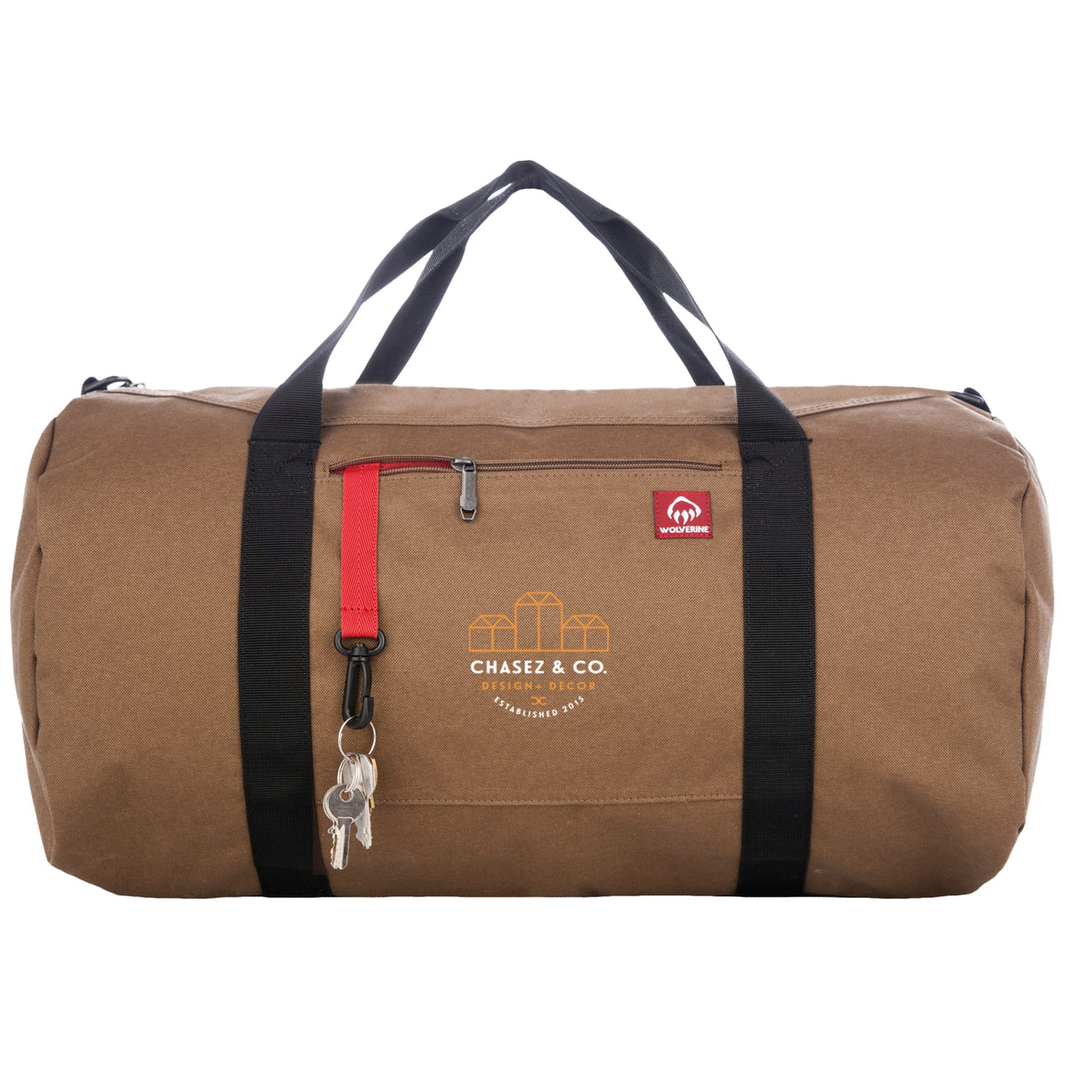 Custom logo Wolverine 22" Center Zip Duffle