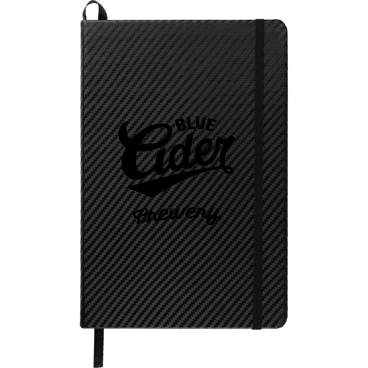 Custom logo FSC® Mix 5.5"x 8.5" Ambassador Carbon Fiber Journa