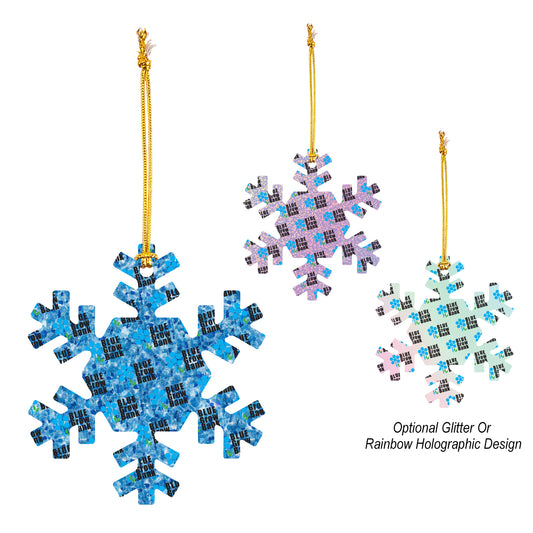 Custom logo Acrylic Ornament - Snowflake