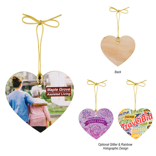 Wood Ornament - Heart