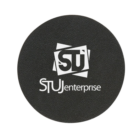 Custom logo Bonded Leather Coaster
