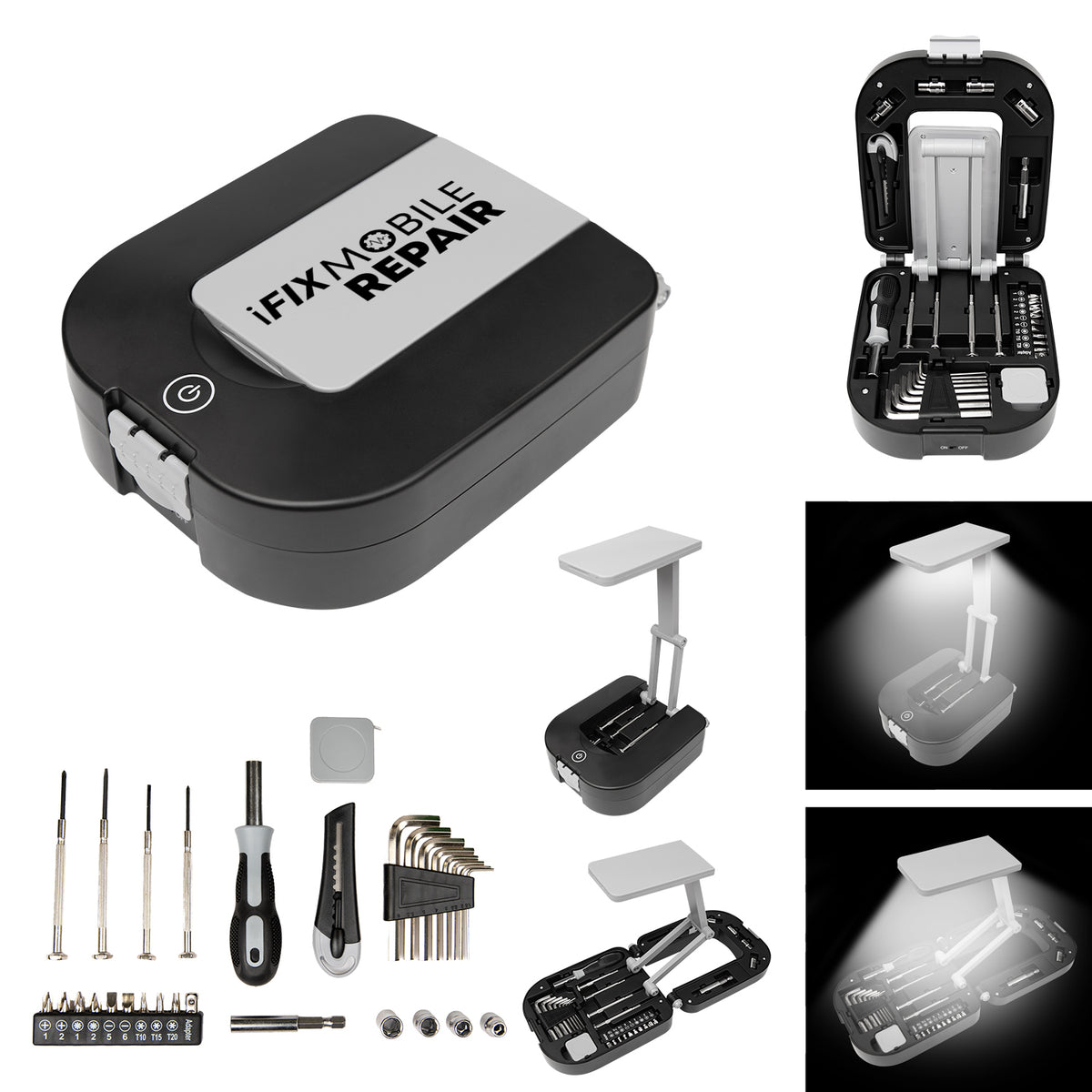 Custom logo 30-Piece Tool Kit With Light
