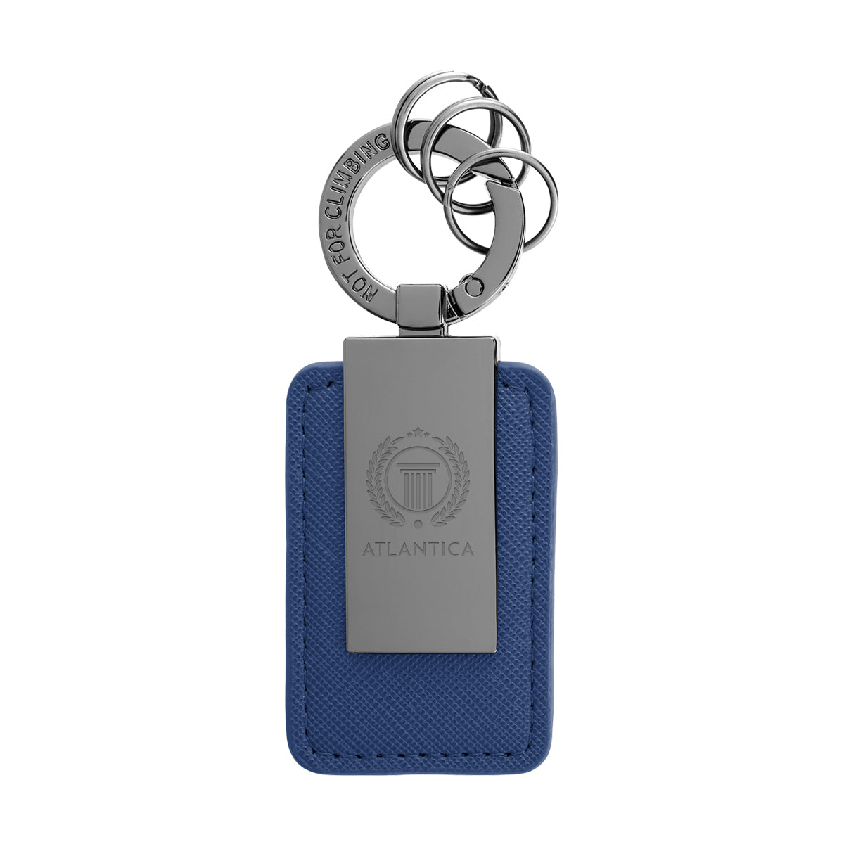 Custom logo Leatherette Carabiner Clip Key Tag