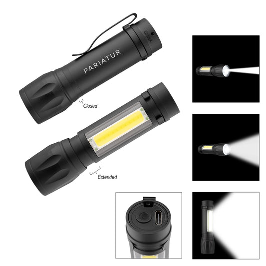 Custom logo Torch Rechargeable Flashlight