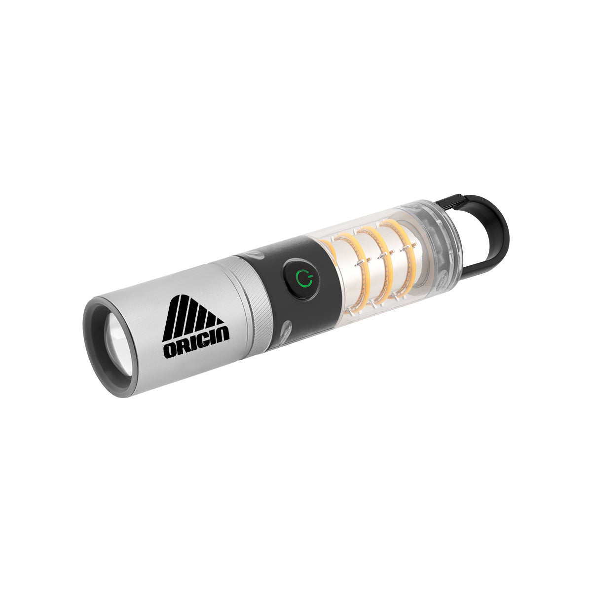 Custom logo LED Lantern Flashlight With Carabiner