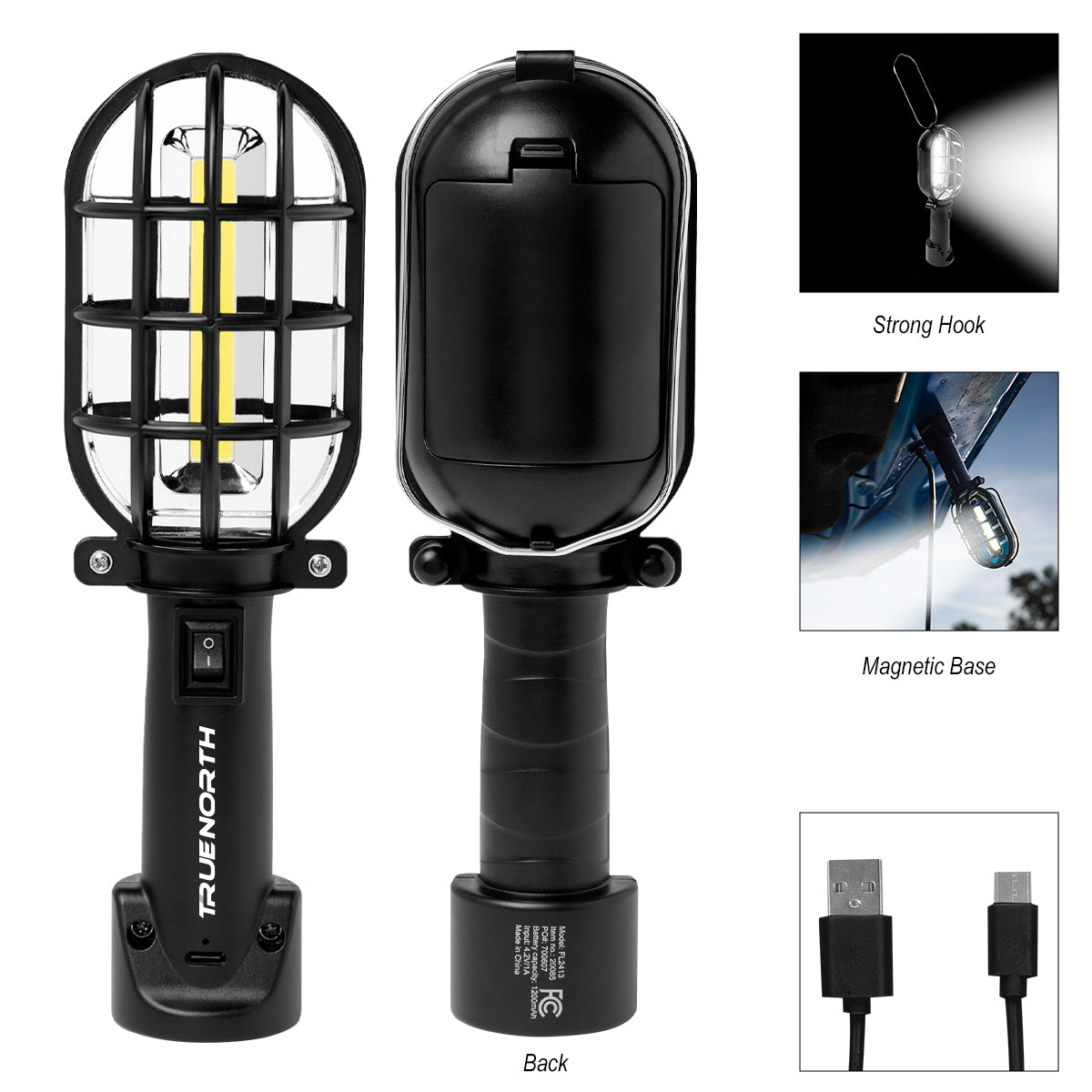 Custom logo Rechargeable COB Work Light With Magnet