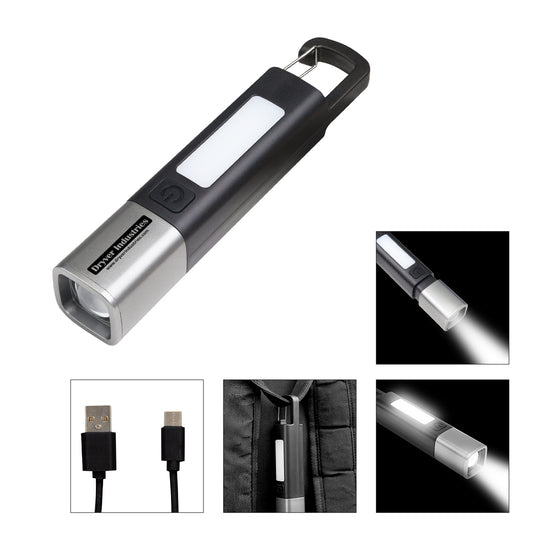 Custom logo Trailblazer Rechargeable COB Flashlight