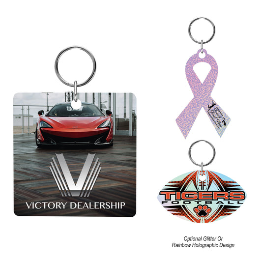 Custom Shape Acrylic Key Tag - Up To 4 Sq. In.