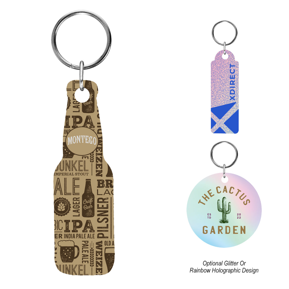 Custom Shape Acrylic Key Tag - Up To 3 Sq. In.