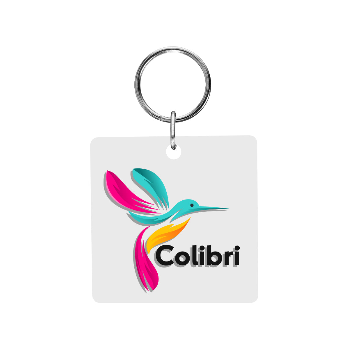 Custom logo Acrylic Key Tag - Square
