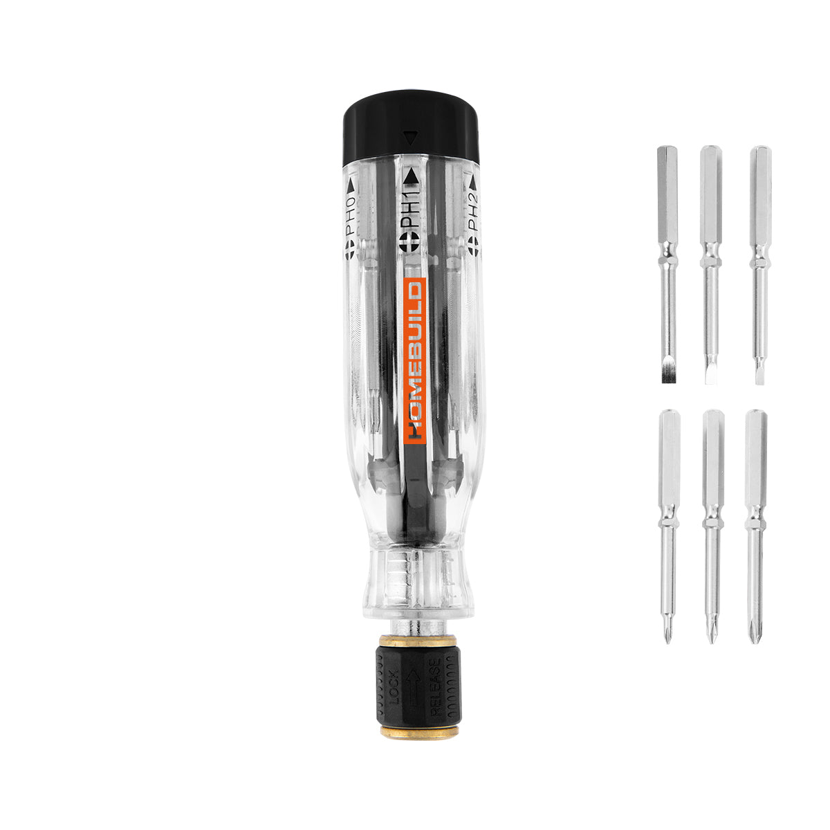 Custom logo 6-In-1 Quick Release Screwdriver