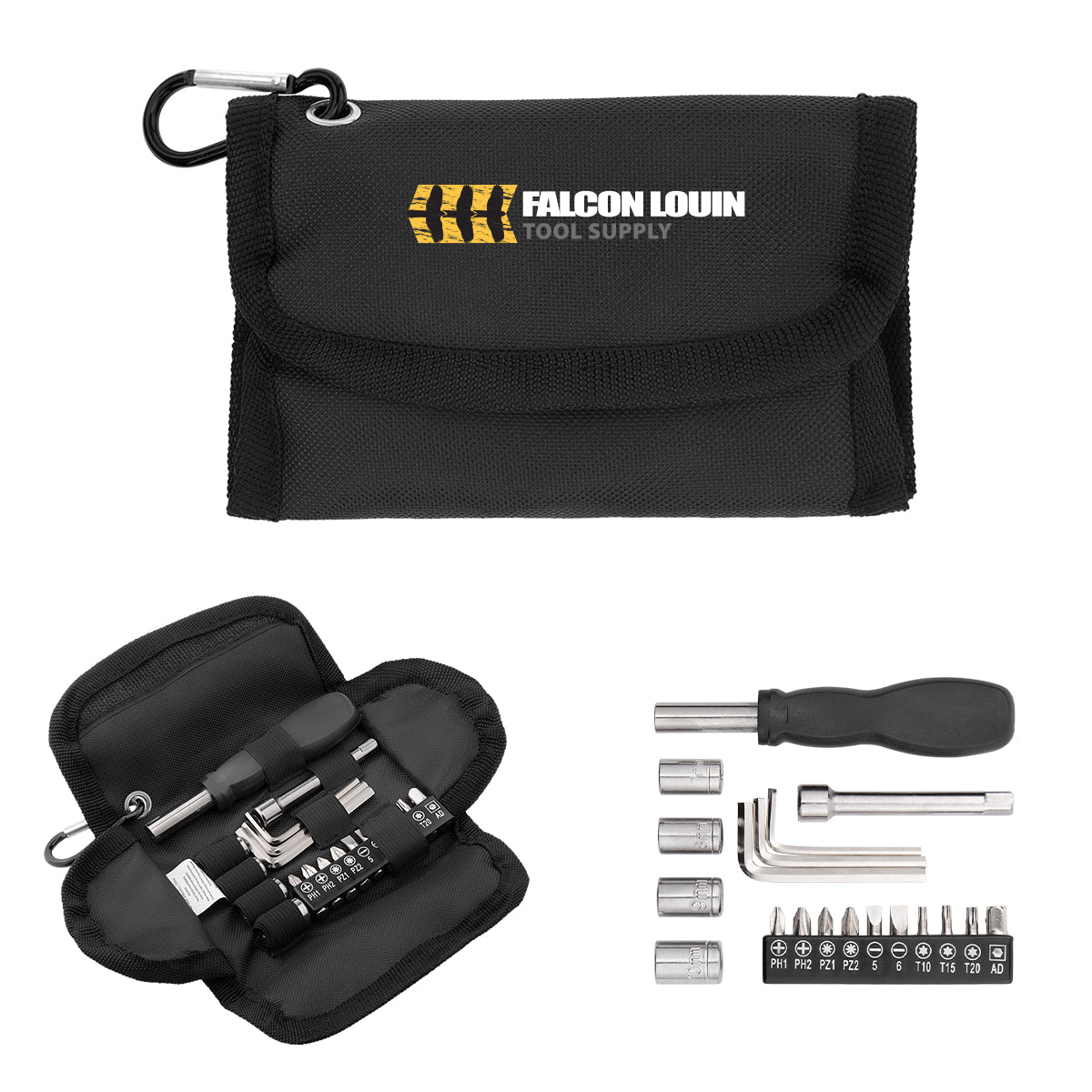 Custom logo Verto 19-Piece Tool Set With rPET Case