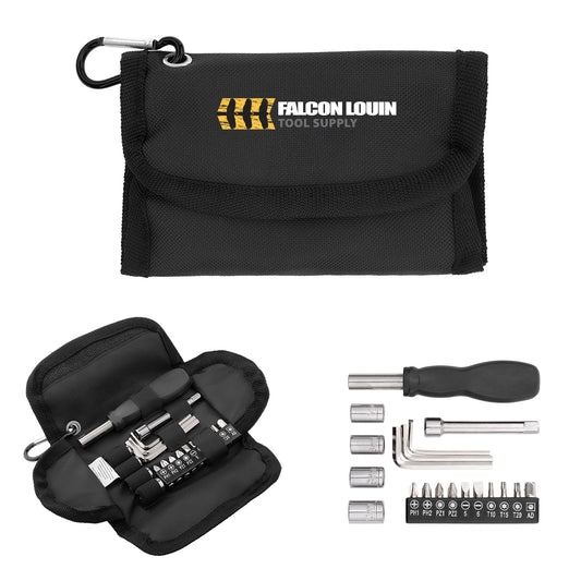 Custom logo Verto 19-Piece Tool Set With rPET Case