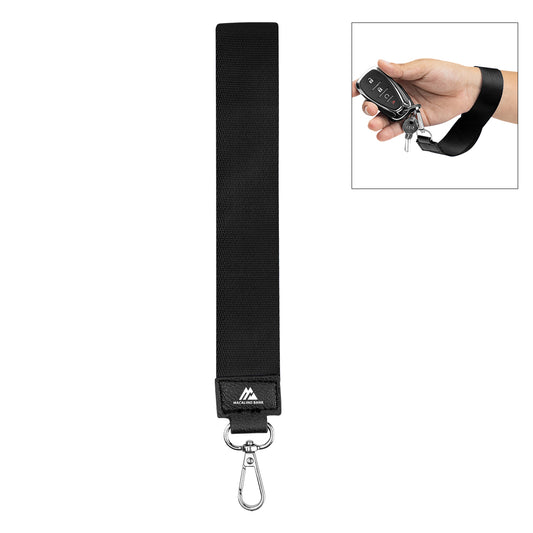 Custom logo Anywhere Wrist Strap With Carabiner Attachment