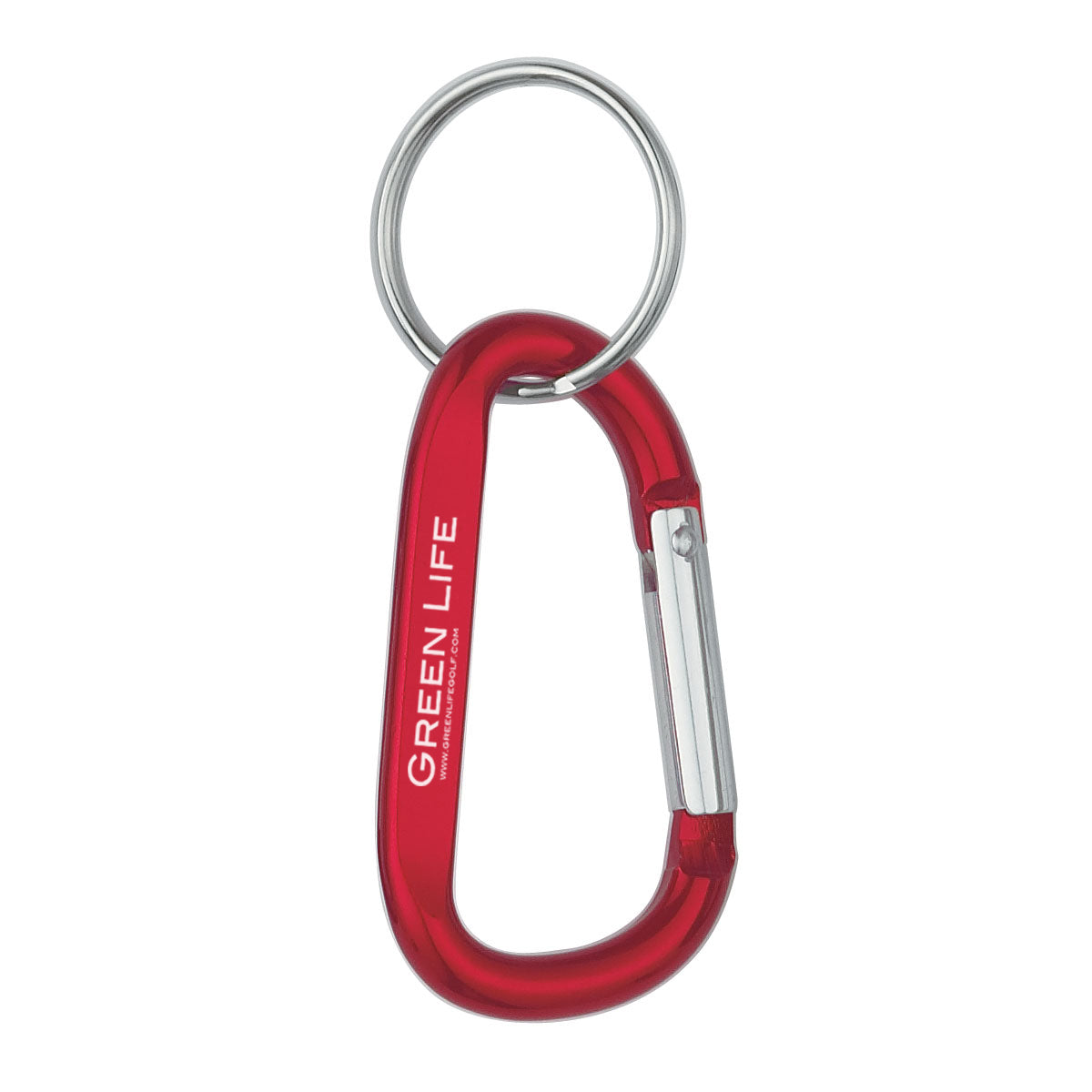 Custom logo 8mm Carabiner With Split Ring