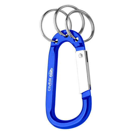 Custom logo 8mm Carabiner With Triple Split Ring