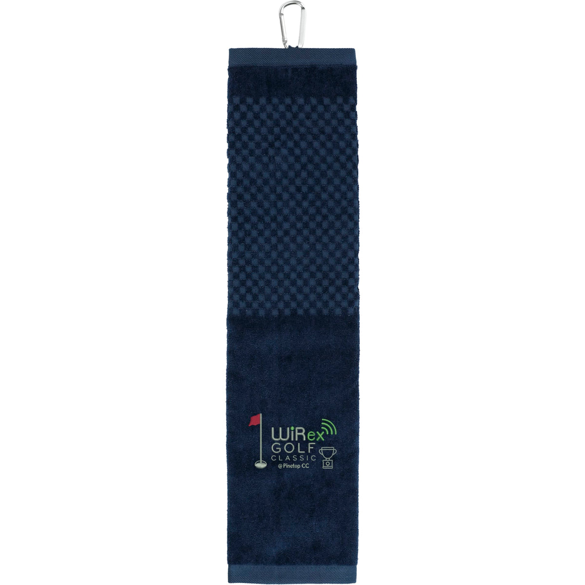 Custom logo 3.5lb./doz. 5.25x22in Scrubber Golf Towel
