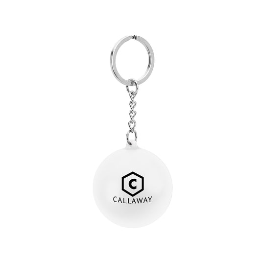 Custom logo Round PU Stress Reliever Keychain