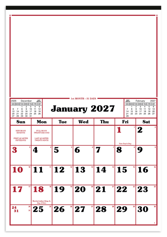 Commercial 12-Sheet Calendar