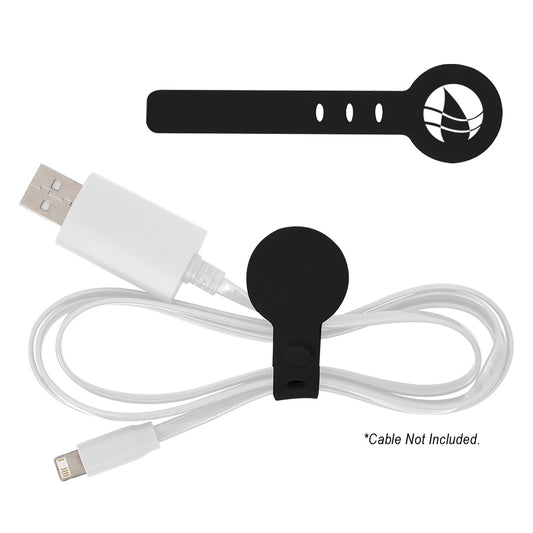 Custom logo Adjustable Silicone Cable Tie