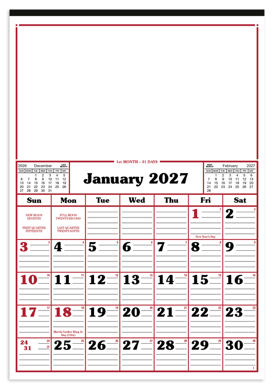 Commercial 12-Sheet Calendar