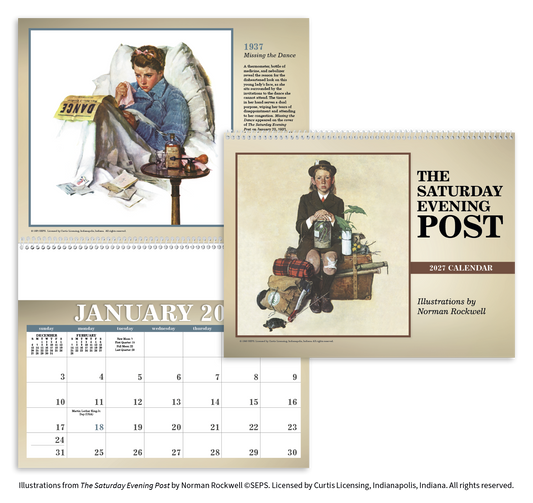 The Saturday Evening Post Illustrations by Norman Rockwell Calendar