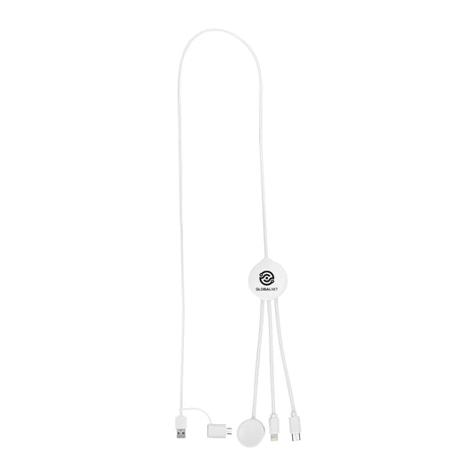 Custom logo 3' Multi-Charging Cable With Watch Dock
