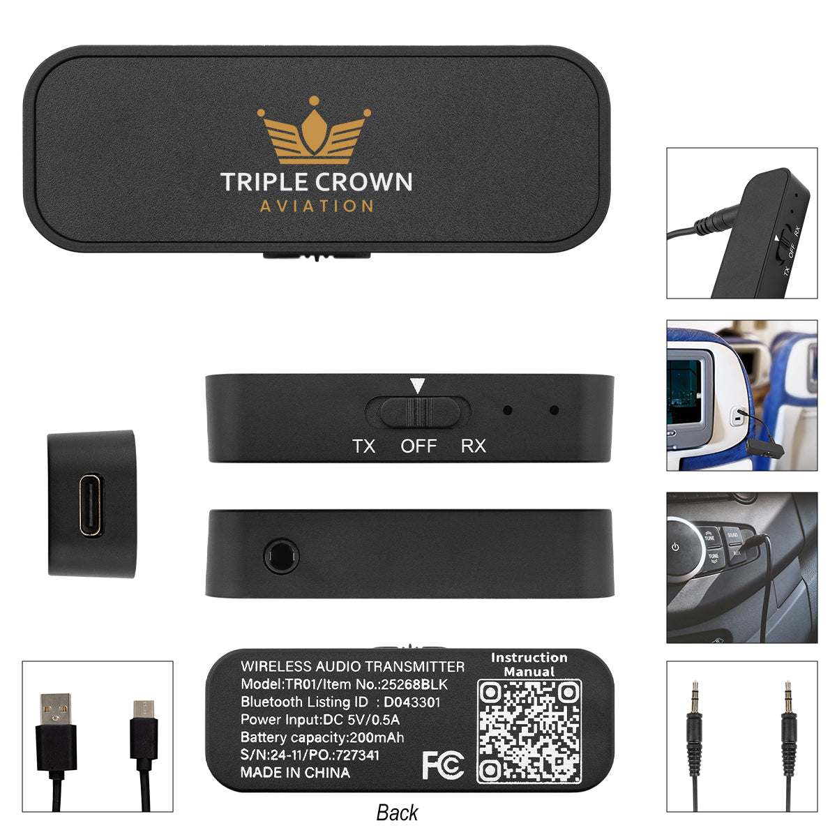 Custom logo Wireless Audio Transmitter & Receiver