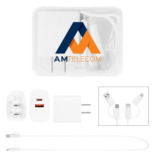 Custom logo 20W Adapter & Cable Set