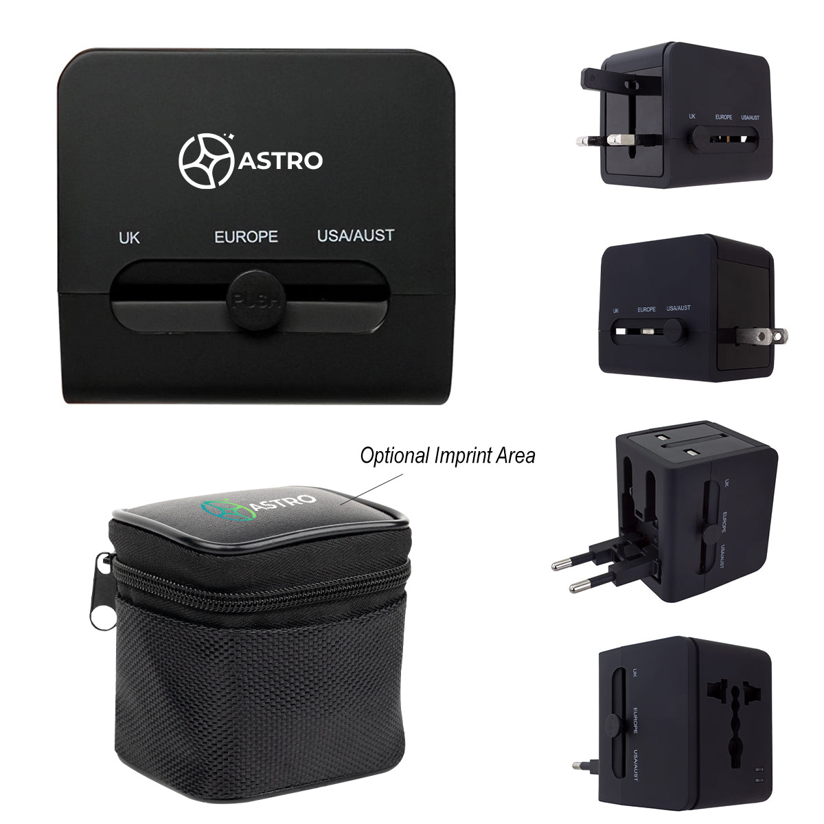 Custom logo 20W Universal Travel Adapter With Type-C