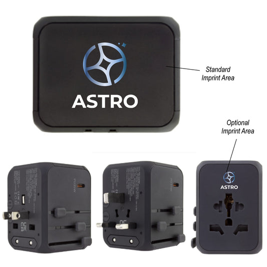 Custom logo 33W Universal Travel Adapter With Type-C