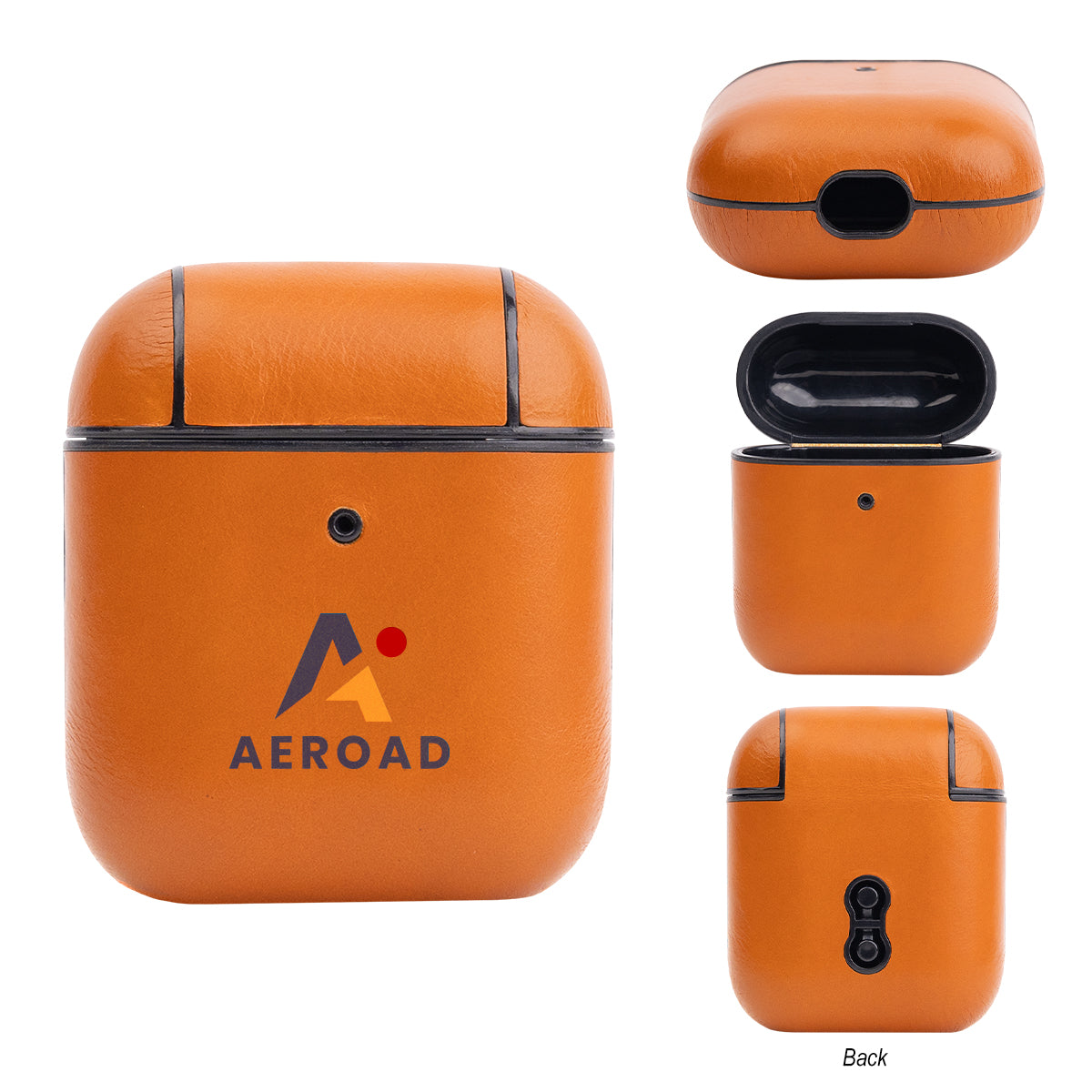 Custom logo Leather Earbuds Charging Case