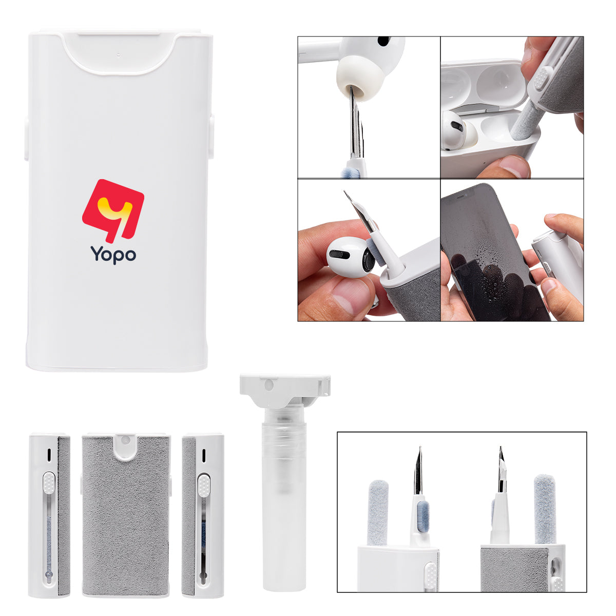 Custom logo All-In-One TWS Earbuds Cleaning Set