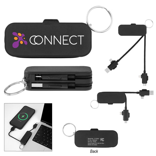 Custom logo 60W Fast Charging Cable Keyring